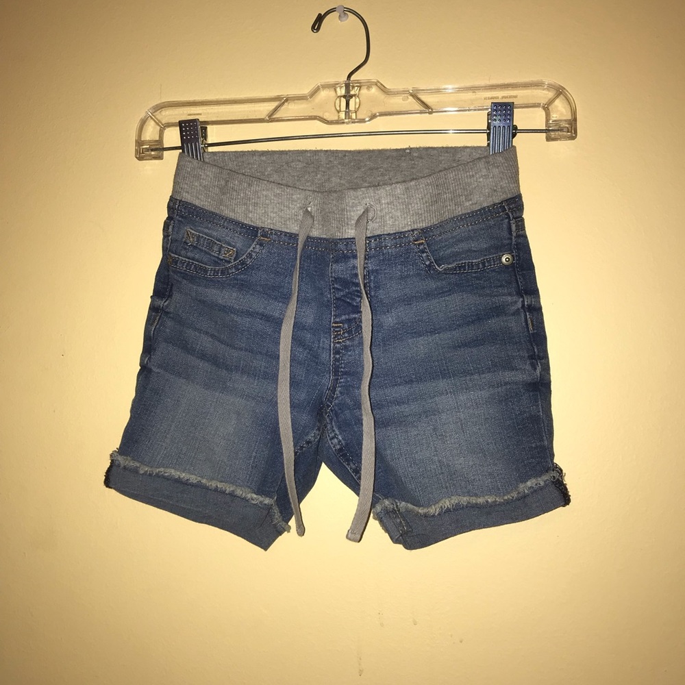 Soft waist banded blue Justice shorts